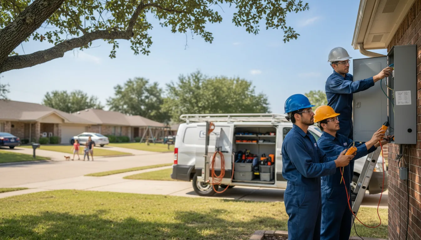 Certified electrician providing emergency electrical services in Cedar Hill, MO